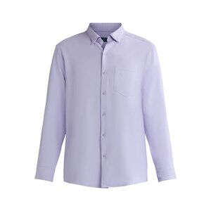 George Men's Performance Dress Shirt Purple Collar Long Sleeve Choose Your Size